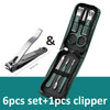Green 9-Piece Stainless Steel Manicure & Pedicure Set with Leather Case, Portable Nail Care Kit Gift
