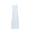Yellow V-Neck Sling Maxi Dress – Sleeveless Spaghetti Strap Loose Ankle-Length Summer Dress for Women