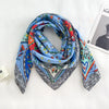 90 x 90 cm (35 x 35 in) Twill Silk-Feel Square Scarf – Women’s Luxury Tree Print Head Scarf, Shawl, Hijab, Bandana