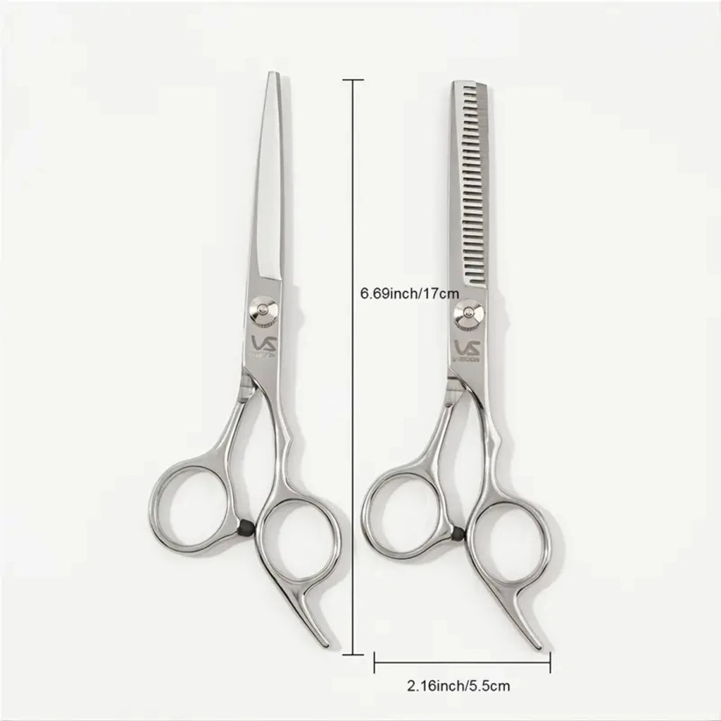 Professional 4-Inch (10.2 cm) Hair Cutting Thinning Scissors – 26-Tooth 4Cr13 Stainless Steel Anti-Rust Shears for Barbers & Hairdressers (Ambidextrous)