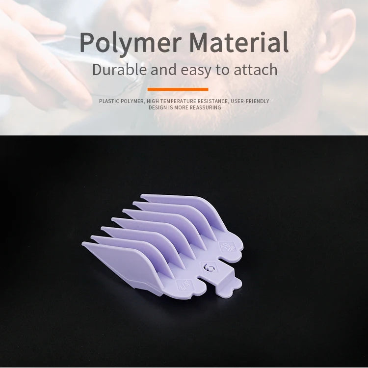 10-Pack Universal Hair Clipper Guide Comb Attachments Plastic Trimmer Guards for Men Barber & Salon