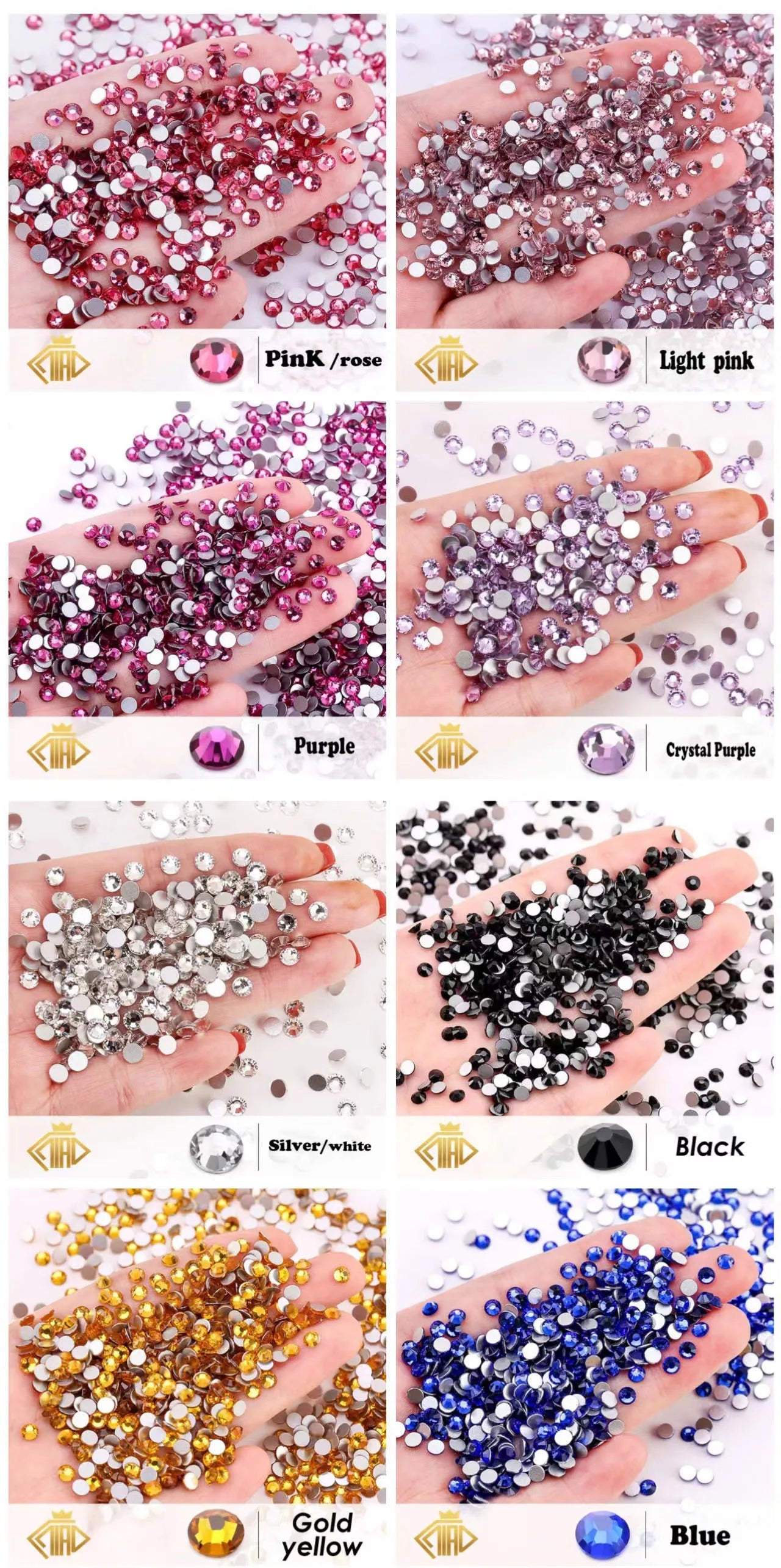 Personalized Letter Hair Clip - Handmade Custom Name Hair Claw Barrette with Rhinestones, 10cm x 4cm (3.94 in x 1.57 in)