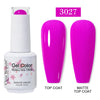 Red Semi-Permanent UV Gel Nail Polish 15ml (0.5 fl oz) Top & Base Hybrid