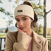 Wide Knitted Winter Headband for Women & Girls, Warm Elastic Headwrap for Sports & Casual Wear