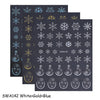 Christmas Nail Art Stickers 3/6 Pack 3D Snowflake Bow French Line Self-Adhesive Nail Decals