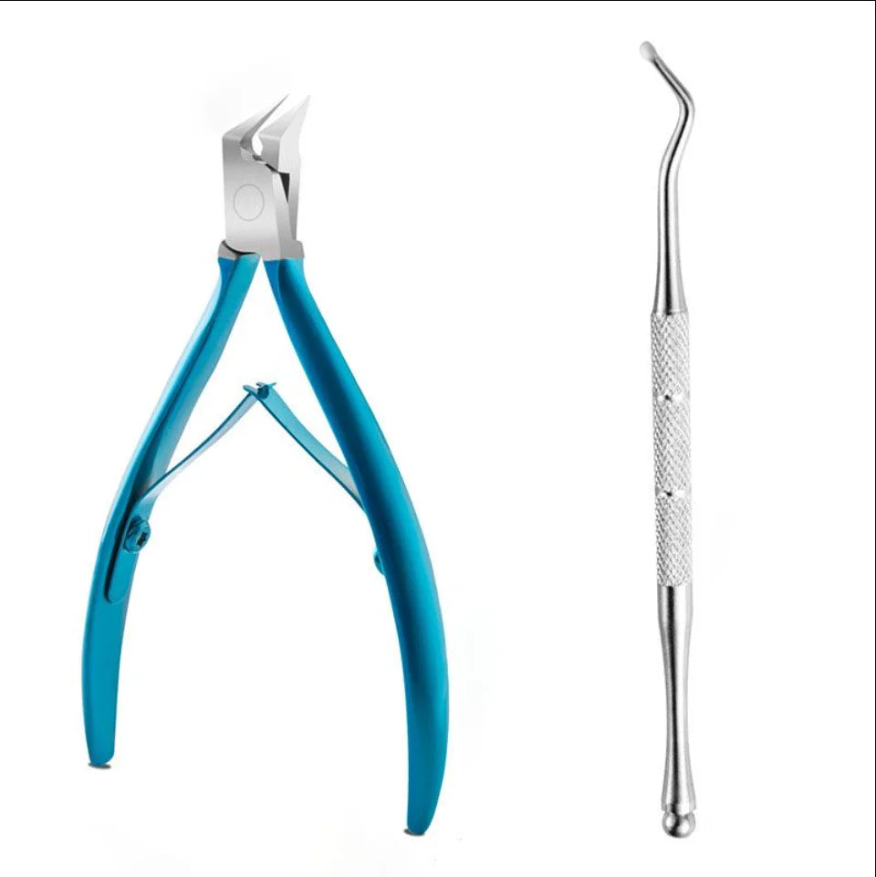 Stainless Steel Toenail Clipper Set – Ingrown & Thick Toenail Nipper Manicure Pedicure Kit