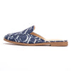 Luxury Women's Summer Low Heel Open-Toe Canvas Sandals Outdoor Beach Slippers