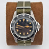40mm Vintage 316L Stainless Steel Watch Case — 10BAR (100m/330ft) Water-Resistant, 20mm Nylon Strap Compatible, Fits Mechanical Movements