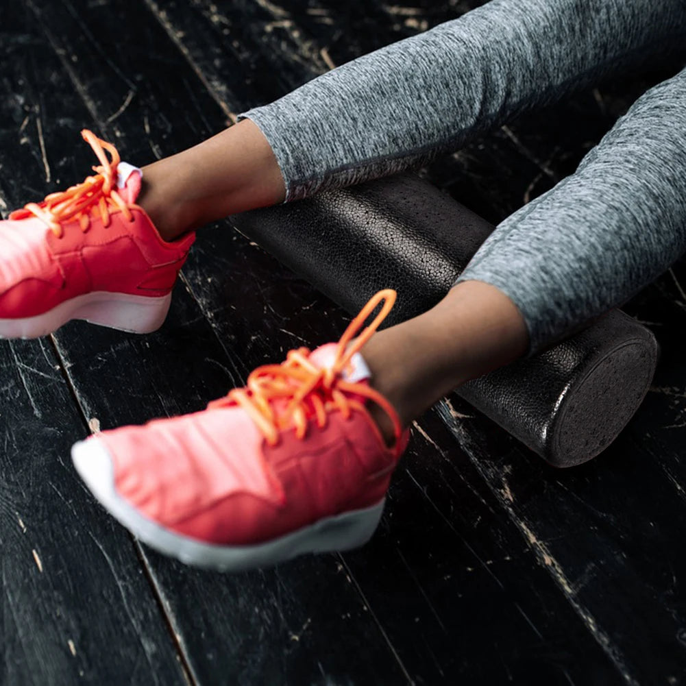 12-Inch (30 cm) High-Density Solid Core Foam Roller — Deep Tissue Back & Muscle Massage for Exercise, Yoga, Recovery