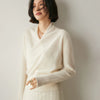 100% Cashmere V-Neck Knit Pullover Women Autumn Winter Sweater