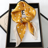 Satin Square Scarf 70cm (27.6 in) Silk-Look Polyester Neck & Hair Tie Bandana for Women Floral Headscarf Hijab