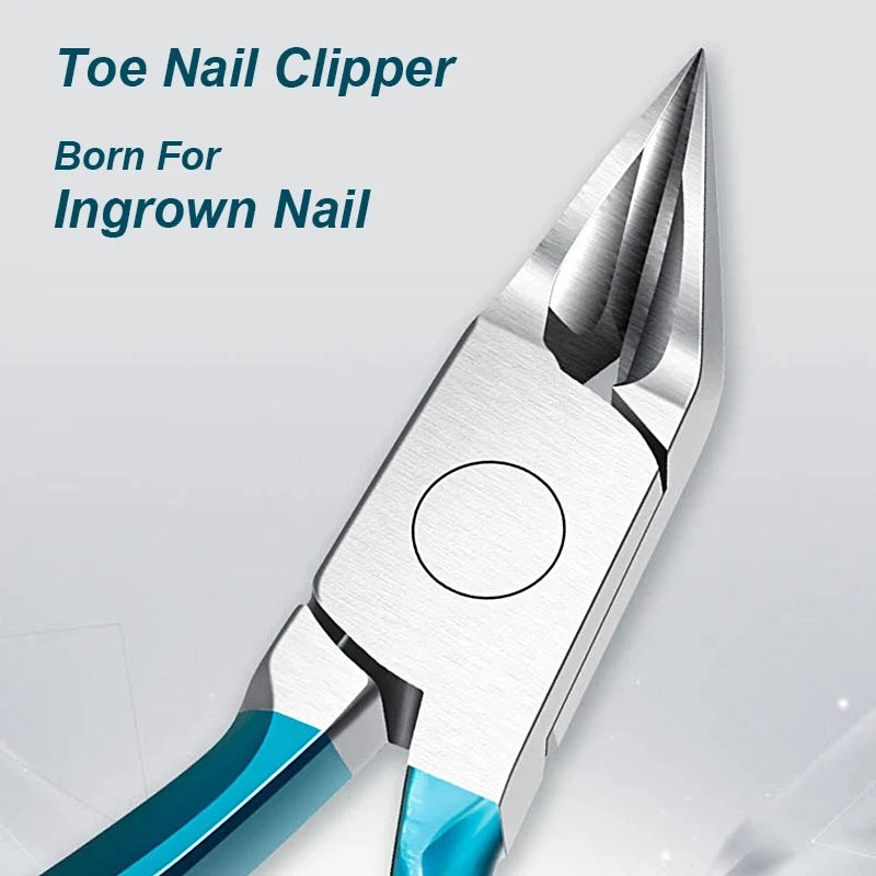Stainless Steel Toenail Clipper Set – Ingrown & Thick Toenail Nipper Manicure Pedicure Kit