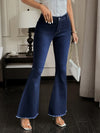 Women's High-Rise Mom Jeans – Vintage Flare Ankle Denim, Slim Y2K Streetwear