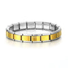 Italian Modular Charm Bracelet 9mm (0.35in) Stainless Steel Box Chain – DIY Assembled Charm Bangle for Women, Gift