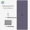 Suede Chamois Yoga Mat 183 x 68 cm (72 x 26.8 in) - Portable Foldable Non‑Slip Exercise Mat for Yoga, Dance & Jump Rope