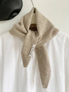 Women’s Korean-Style Triangle Knit Wool-Blend Scarf Shawl, Warm Winter Neck Wrap — 80–120 cm (31–47 in)