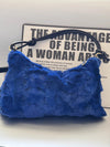 Real Mink Fur Shoulder Bag Luxury Women's Fur Crossbody Handbag