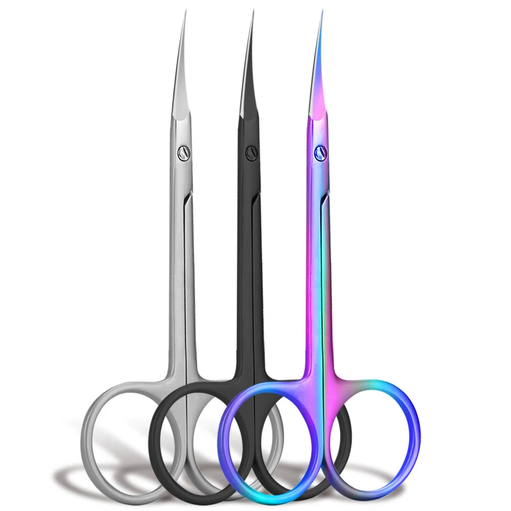 Professional Russian Cuticle Nipper Stainless Steel Manicure Scissors Portable Nail Trimmer