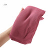 Women's Large Solid Polyester Hijab Scarf 80 x 190 cm (31.5 x 74.8 in) Long Muslim Headscarf Wrap Shawl Turban