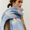 Women's Winter Thick Plaid Pashmina Scarf - Soft Polyester Shawl Wrap, 175+ cm (69+ in) Fuzzy Tassel