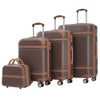 Hardshell 4-Piece Luggage Set 20, 24, 28 Inch (51, 61, 71 cm) Spinner Suitcases with Cosmetic Case and TSA Lock Lightweight
