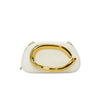 Women's PU Leather Metal-Handle Clutch — Removable Strap Crossbody Evening Bag for Wedding & Party