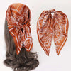 Paisley Print Silk-Feel Satin 70 x 70 cm (27.6 in) Square Scarf Bandana Hijab Headband Neck Scarf for Women