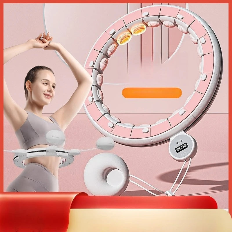 Smart Magnetic Hula Hoop for Women – Adjustable Waist Fitness Hoop for Weight Loss, Fat Burning & Cardio Workout