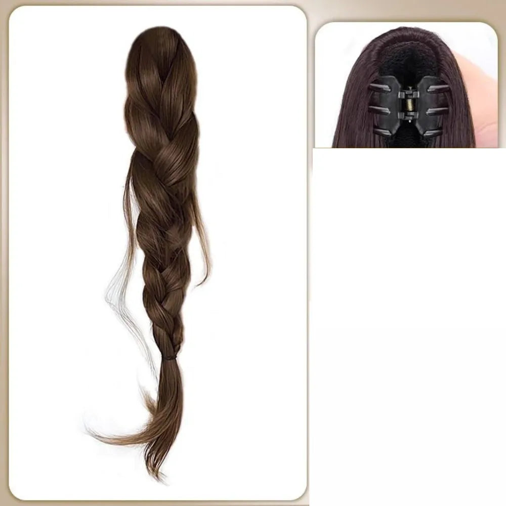 45cm (17.7in) Wired Fishtail Braid Low Ponytail Synthetic Hair Extension – Shapeable Twisted Braid