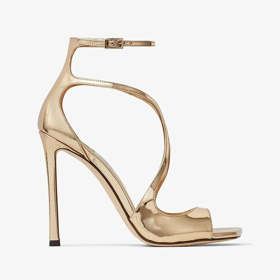 Women's Summer High Heel Open-Toe Sandals – Thin Heels Party Dance Shoes, EU 34–48 (8cm+ Heel)