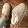 Women's Fuzzy Fur Indoor Slippers – Plush Platform House Slides, Cozy Winter Home Shoes