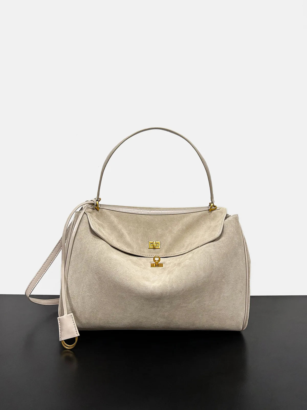 Rodeo Frosted Cowhide Genuine Leather Tote — Large Capacity Women's Shoulder Handbag