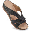 Women's Floral Hollow Wedge Sandals Platform Non-Slip Casual Beach Comfort Plus Size 43