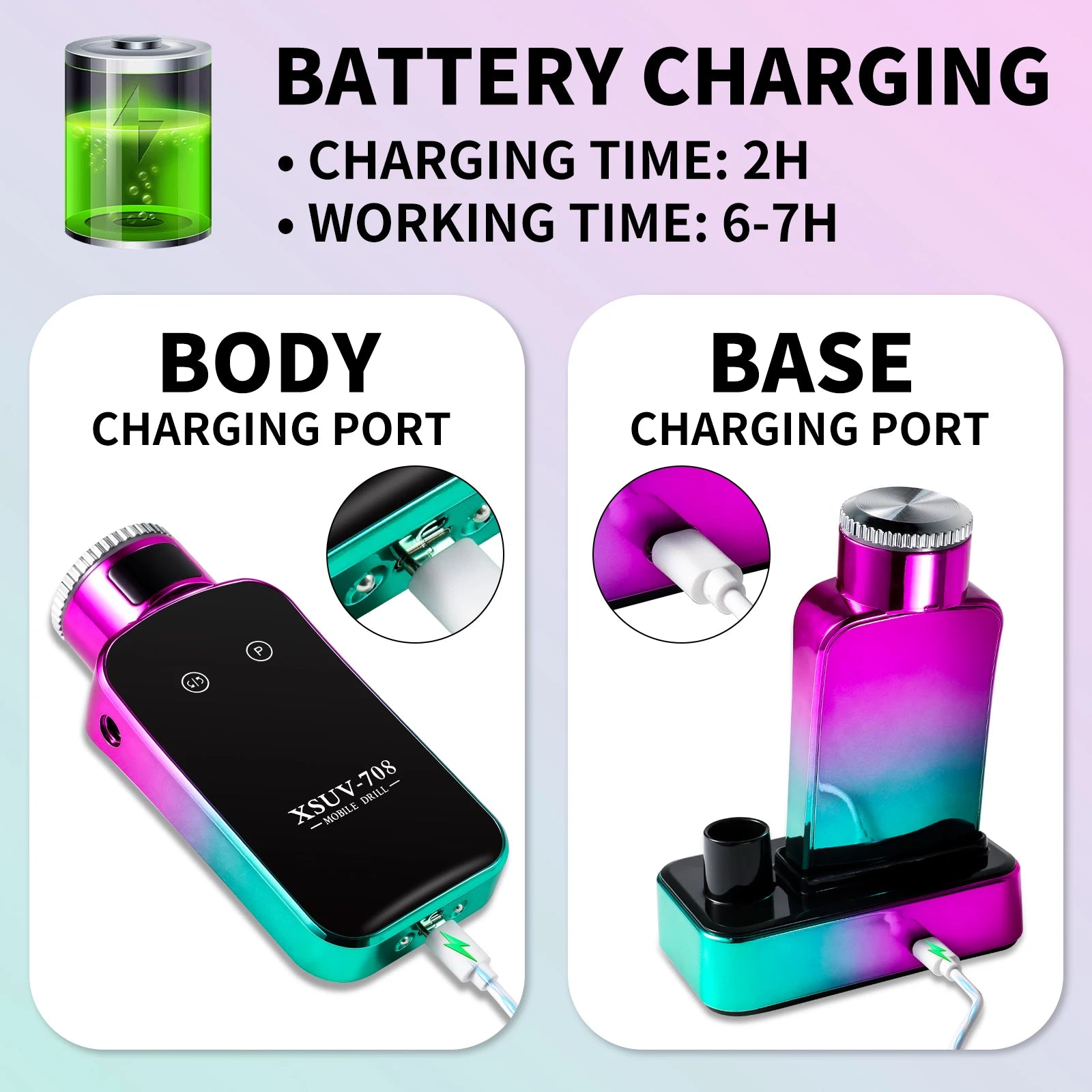 45,000 RPM Electric Nail Drill Kit — Professional Manicure & Pedicure Nail File Set with 11 Bits, Low Noise LCD, USB