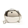 Clear Acrylic Half-Moon Evening Clutch - Transparent Wedding & Party Shoulder Bag for Women