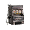 Mini Slot Machine Keychain - Cartoon Fruit Coin-Operated Game Stress Reliever for Kids & Adults