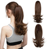 14-Inch (35 cm) Wavy Clip-In Ponytail Extension – Synthetic Claw Clip with Elastic Band, 1 Piece (Blonde/Black)