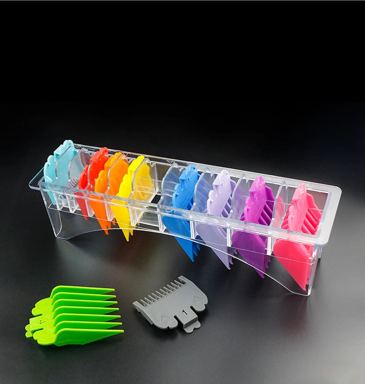 10-Pack Universal Hair Clipper Guide Comb Attachments Plastic Trimmer Guards for Men Barber & Salon