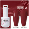 Top & Base 15ml (0.5 fl oz) Gel Nail Polish – Semi-Permanent UV/LED Soak-Off Base Coat and Top Coat, Long-Lasting Manicure