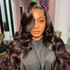 13x6 Lace Frontal + 7x5 Closure Human Hair Wig — Ash Brown Blonde Highlights, Pre-Plucked, Bleached Knots, 26in Body Wave