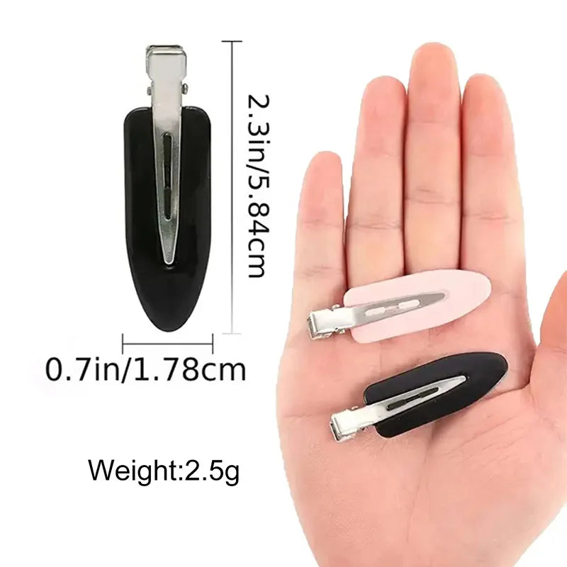 10-Pack No-Bend Seamless Hair Clips for Side Bangs, Floral Rhinestone Barrettes for Makeup & Face Washing