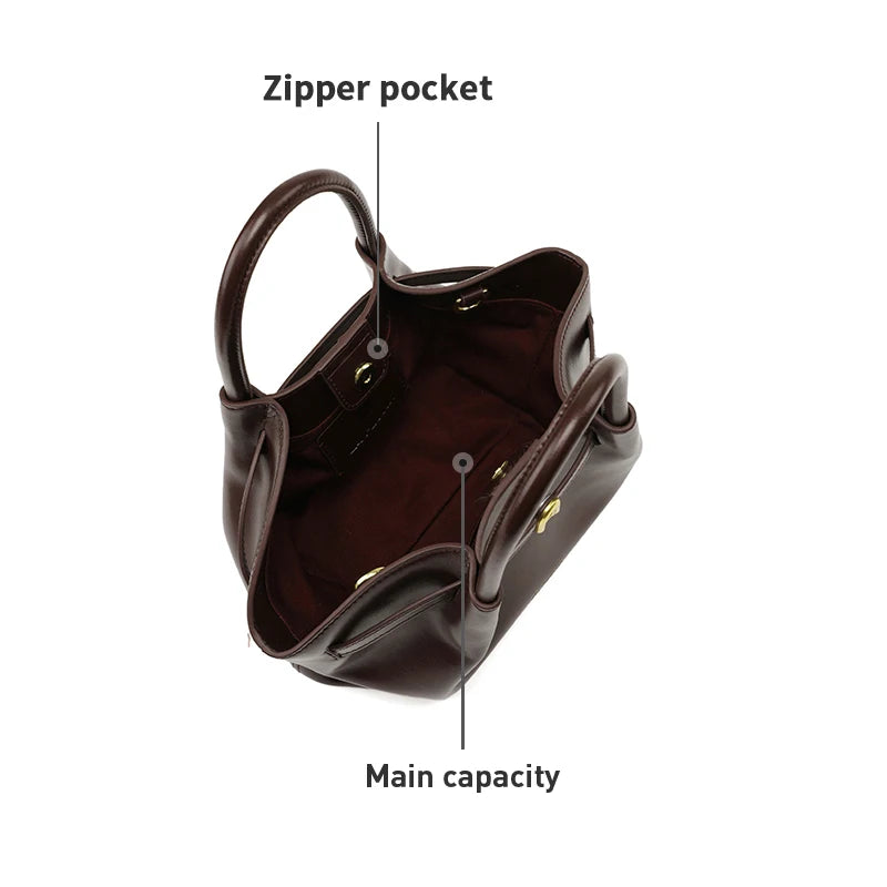 La Festin Split Leather Tote – Women's Shoulder, Crossbody & Bucket Handbag