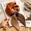 Satin Square Scarf 70cm (27.6 in) Silk-Look Polyester Neck & Hair Tie Bandana for Women Floral Headscarf Hijab