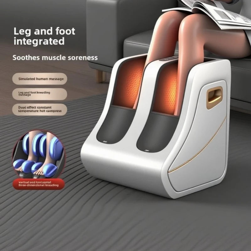 Foot & Calf Massager with Heat — Shiatsu Deep Kneading & Compression Therapy, Adjustable for Women & Men