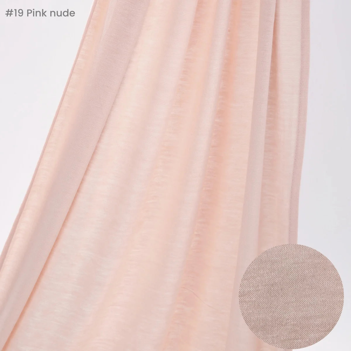 Jersey Hijab Scarf 170 x 60 cm (67 x 24 in) - Stretchy Cotton-Spandex Long Shawl | 29 Solid Colors Muslim Headscarf Turban Wrap