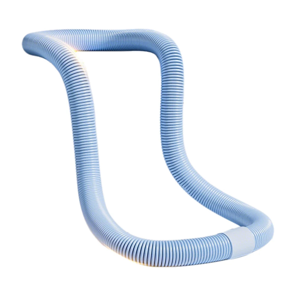 Weighted Foldable Waist Toning Hoop 160 cm (63 in) Soft Spring Quiet Hula Hoop for Belly Fat Burning and Core Training