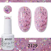 Glitter Gel Nail Polish 15ml Soak-Off UV/LED Base & Top Coat, 321 Colors