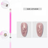 3D Cat Eye Nail Magnetic Pen - Lollipop Vortex Rainbow Halo Nail Art Magnet