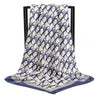 Women’s Vintage Printed Silk-Feel Scarf 90 x 90 cm (35 x 35 in) Lightweight Square Shawl, Headscarf & Neck Wrap