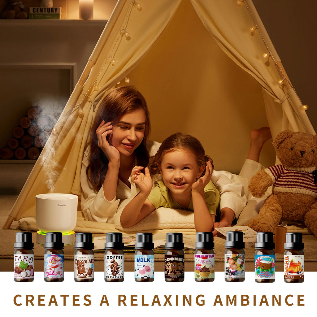 17-Pc Gourmet Essential Oil Set (17 x 10ml / 0.34 fl oz) – Long-Lasting Perfume Scents for Diffusers, Candles & DIY Gifts for Women